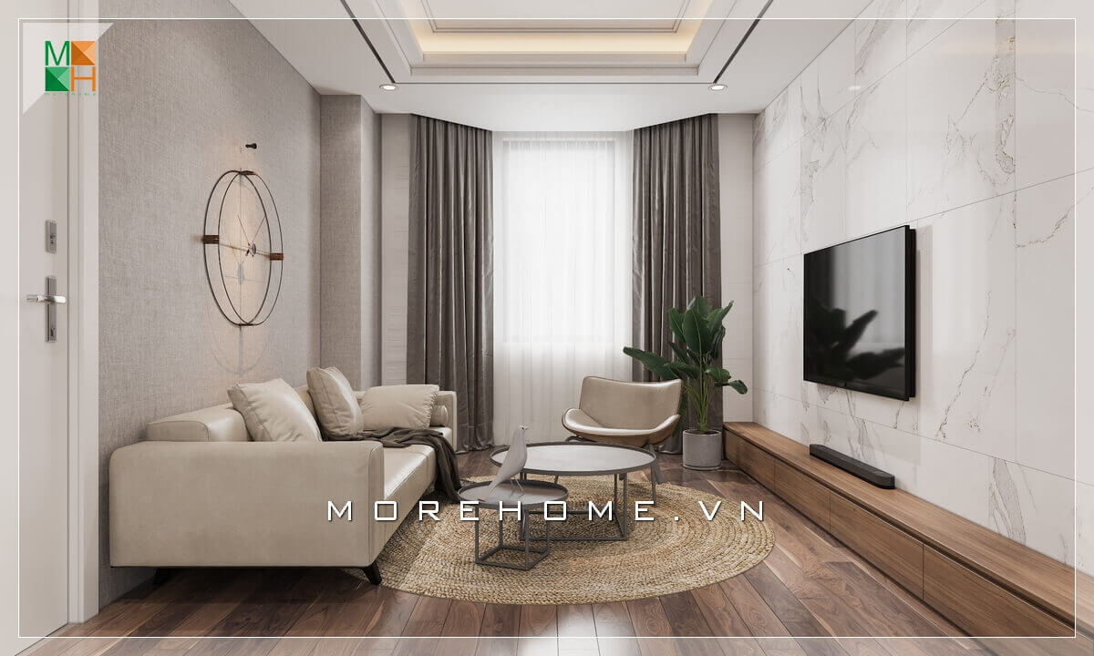 Mẫu thiết kế nội thất phòng khách chung cư, nhà phố hiện đại sang trọng. Mẫu nội thất chung cư hiện đại
