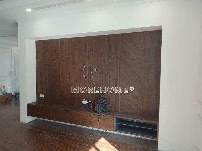 Công trình hình ảnh thi công nội thất gỗ công nghiệp ở chung cư An Bình city Bắc Từ Liêm, Hà Nội