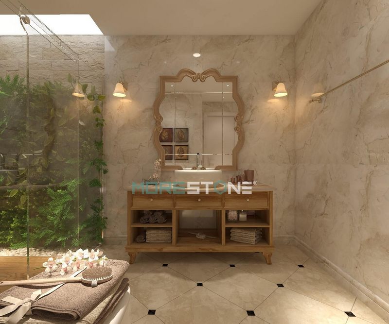 Không gian phòng tắm đặt cạnh thông tầng\ban công mang đến sự thư giãn và mới lạ cho gia chủ